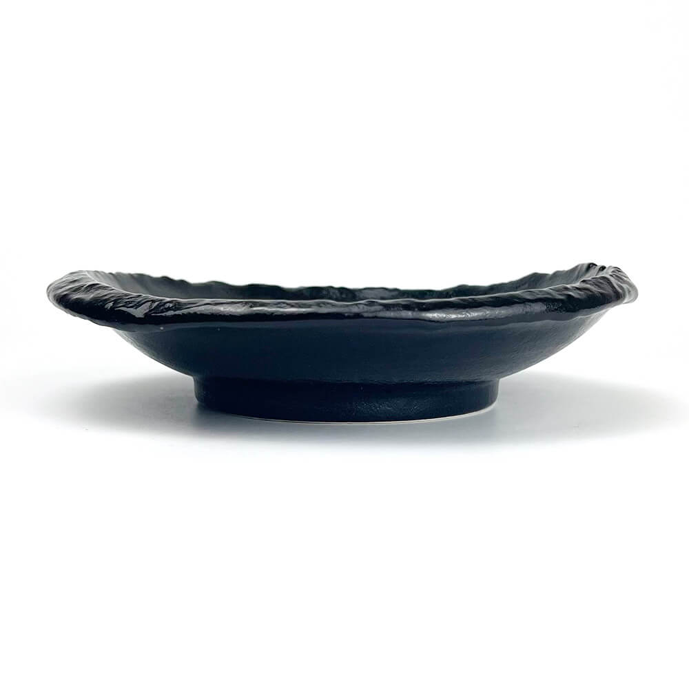 Yuzukuro Black Shallow Bowl (7.5"D) image 2