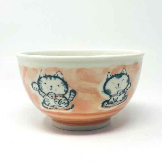 Maneki Neko Red Tayo Bowl (5.25"D) image 0