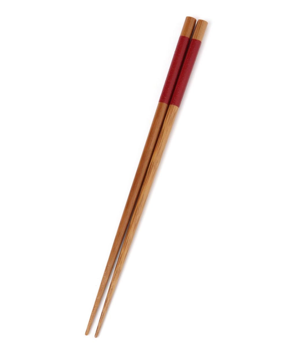Chopsticks Obanzai Bamboo - Red (8.25"L) image 0