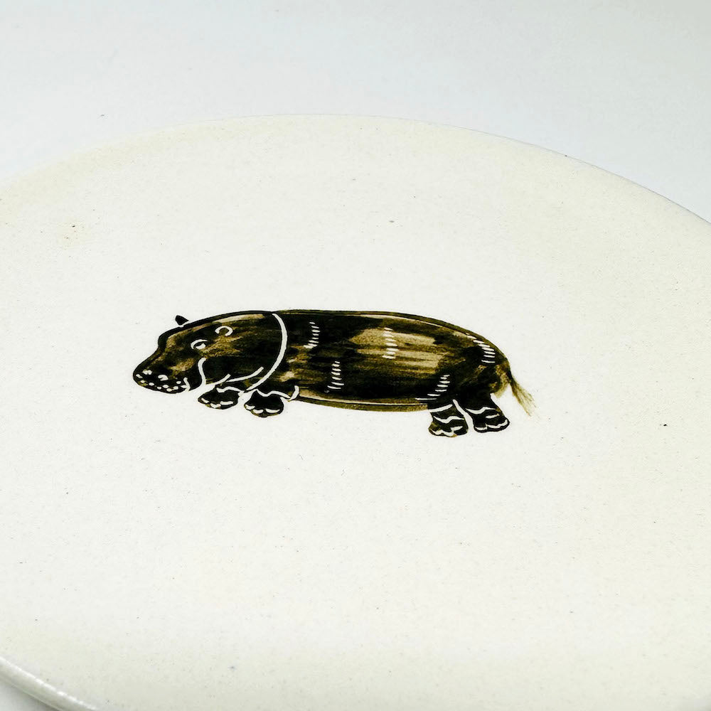 Plate Hipppo (5.5"D) by Takunobu Sawada image 2