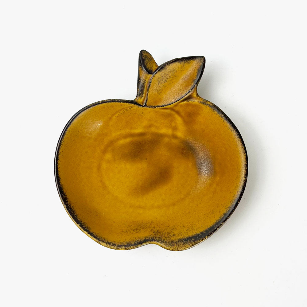 Small Dish Apple Brown (4" x 4.25") image 1