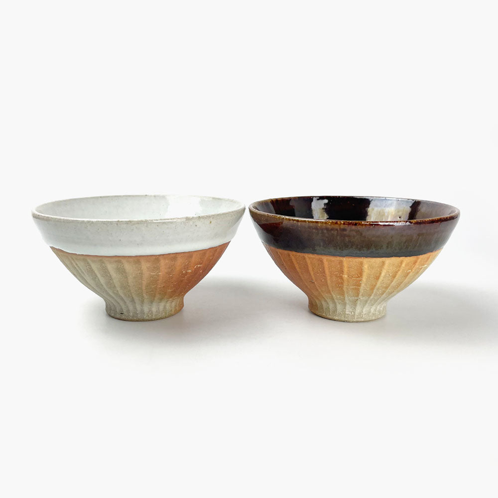 Tetote Small Bowl Brown (4.5"D) by Keishuugama image 1