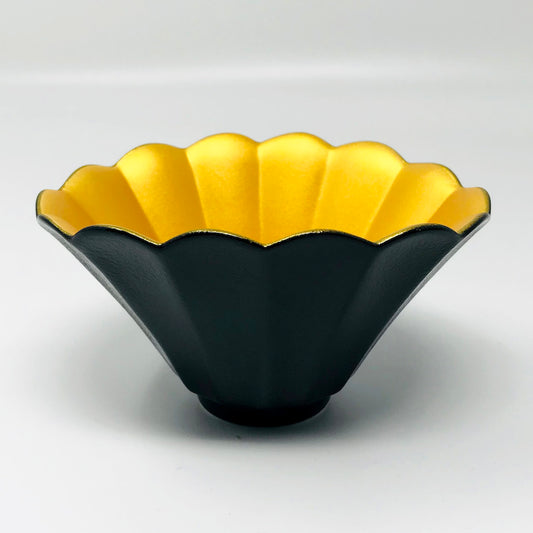 Kobachi Bowl Yuzukuro 柚子黒金巻 (4.5"D) image 0