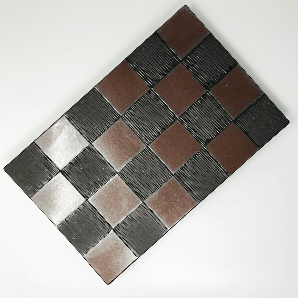 Footed Rec. Plate Ichimatsu (12.25"D) image 1