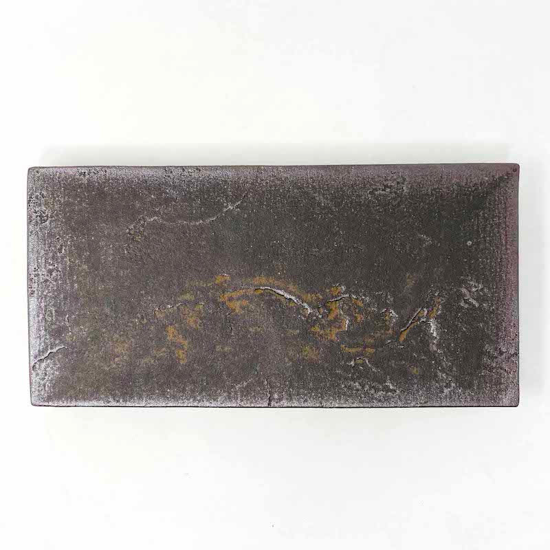 Footed Rec. Plate Dark Brown (10"x5") image 5