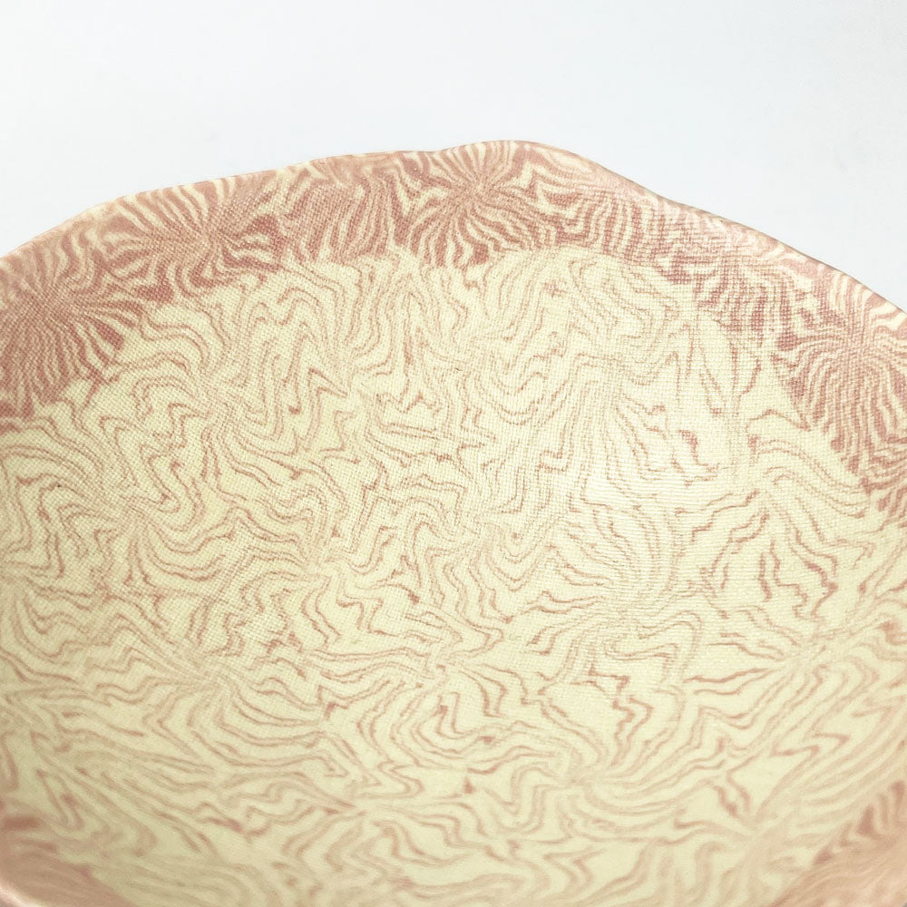 Small Footed Dish Nerikomi Kaede Pink (4"D) image 6