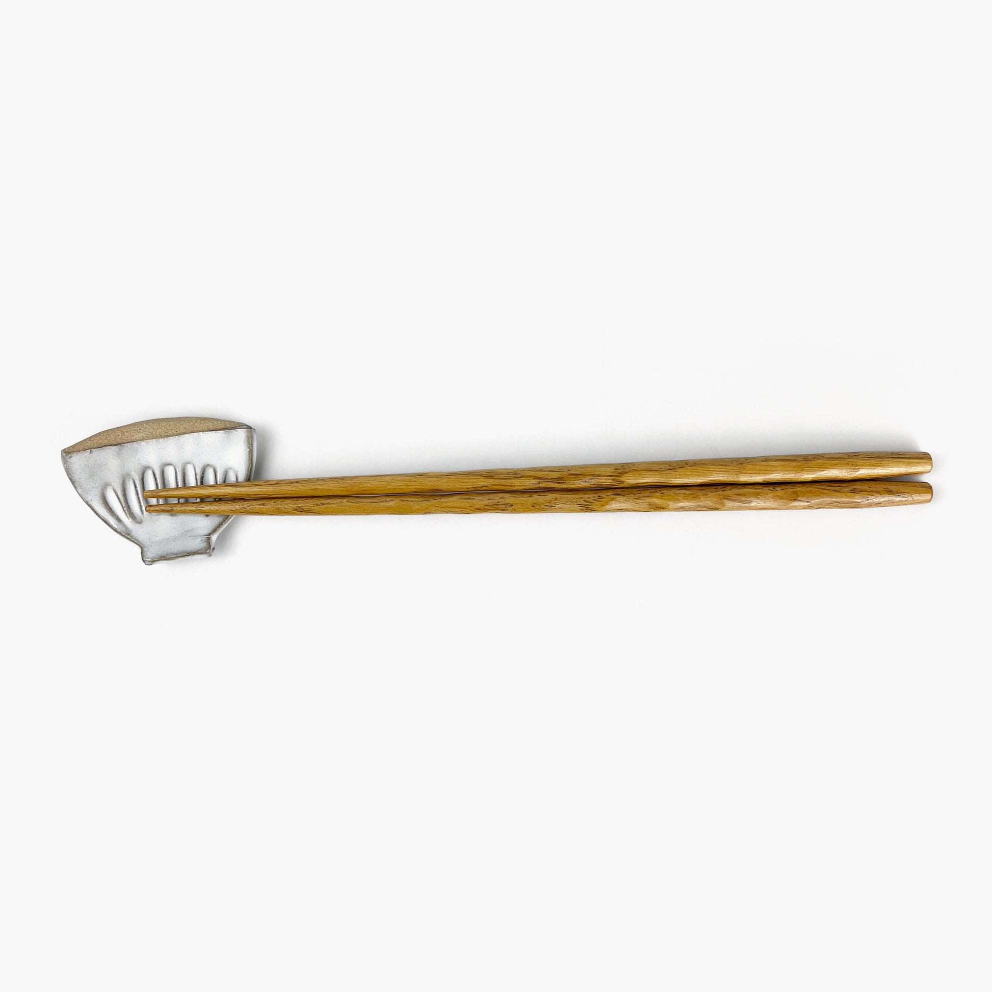 Chopstick Rest Utsuwa White (2" x 1.5") by Keishugama image 0