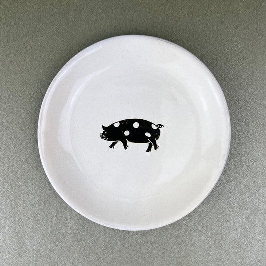 Plate Pig (5.75"D) by Takunobu Sawada image 0