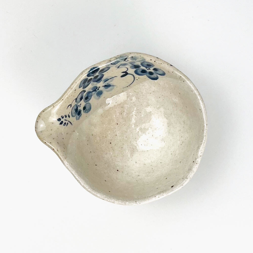 Katakuchi Kobachi Bowl Blue Flower (4.25"x3.75") image 5