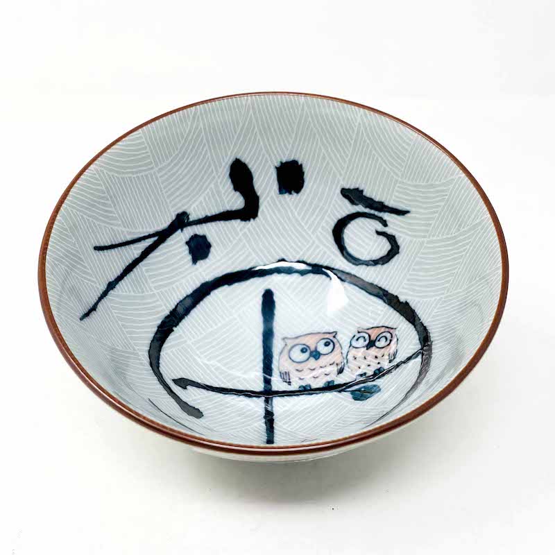 Owl Pink Rice Bowl (4.5″D) image 4