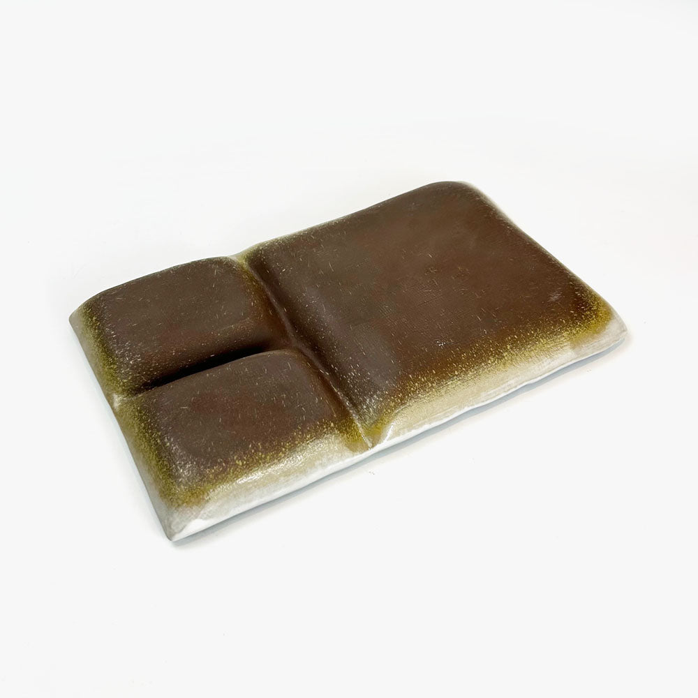 Seto-yaki 3 Divided Dish Unofu (9.25" x 5.5") image 2