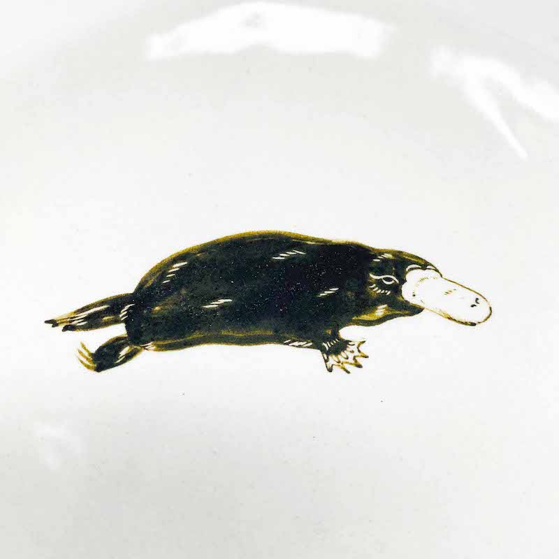 Plate Platypus(6"D) by Takunobu Sawada image 3