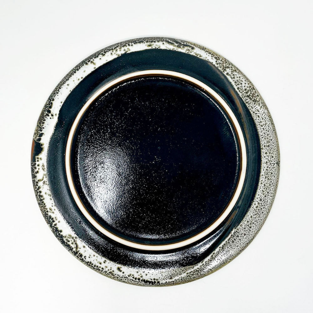 Plate Shiroyuzu Tenmoku Moon (8"D) image 3