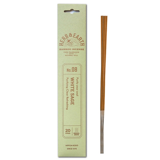Nippon Kodo Herb & Earth Incense - White Sage (20 sticks) image 0