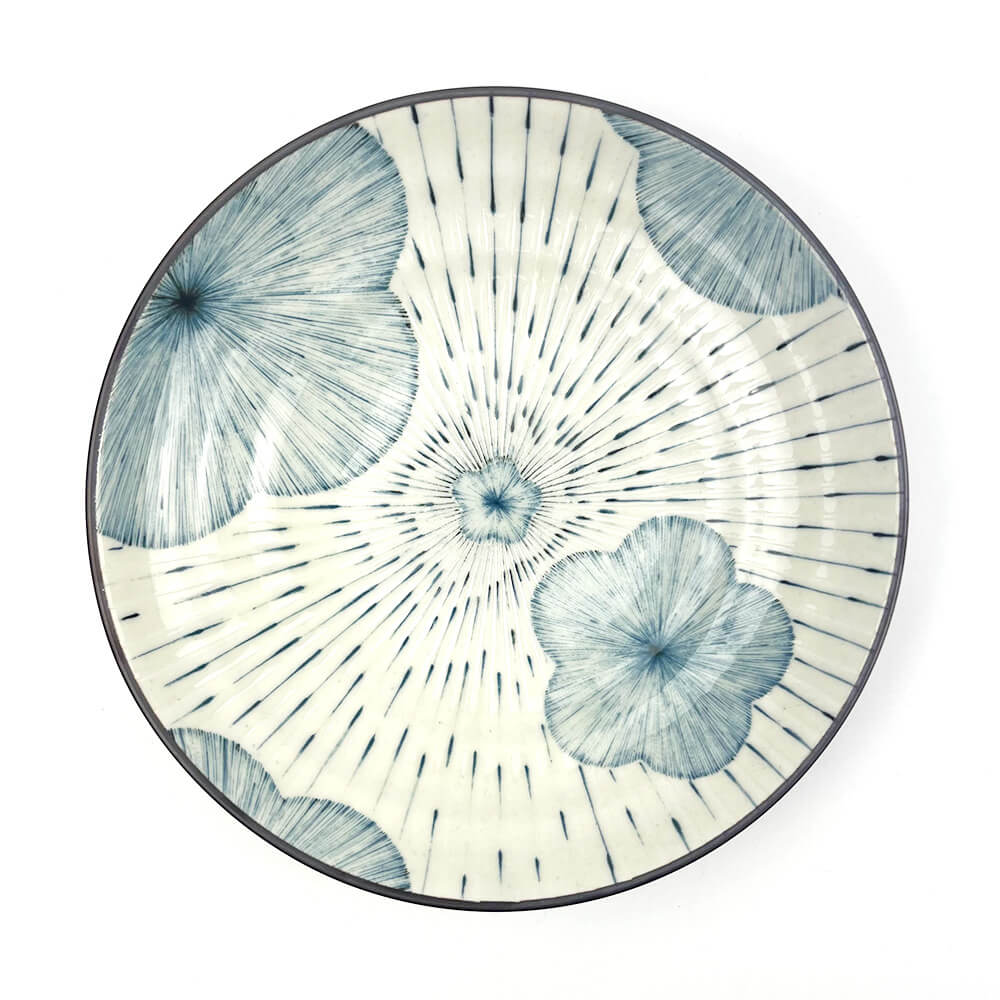Pasta Plate Blue Plum Blossom (9"D) image 0