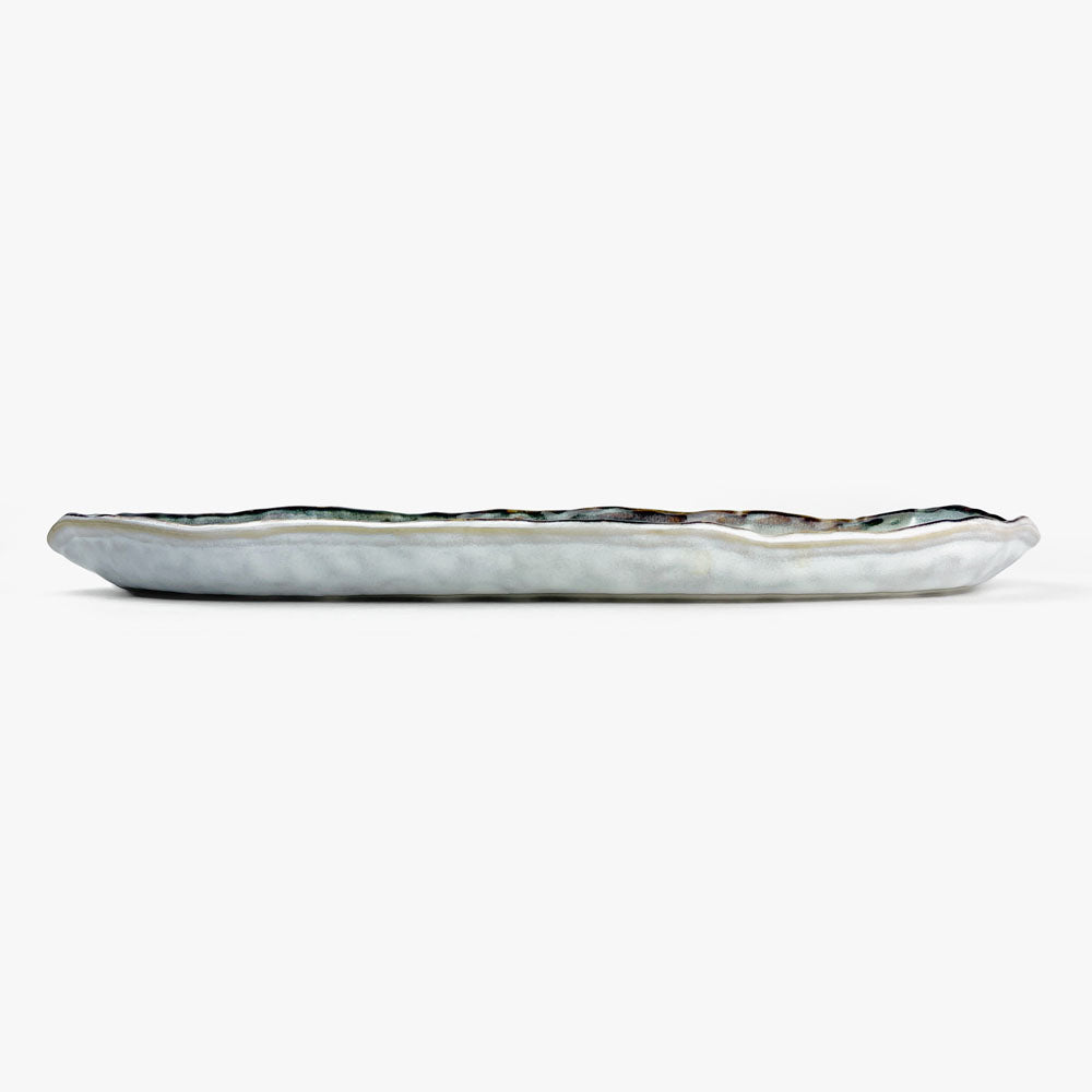 Oval Leaf Shape Plate Shirokinyo (14.5" x 6.5") image 4