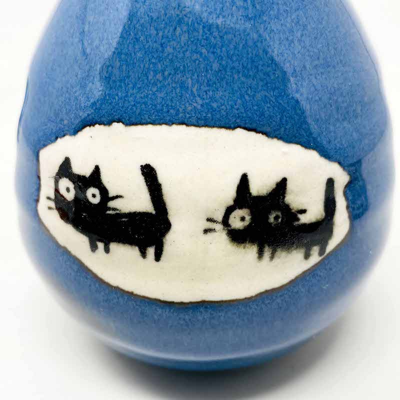 Sake Set 1:2 Cat/Blue image 2