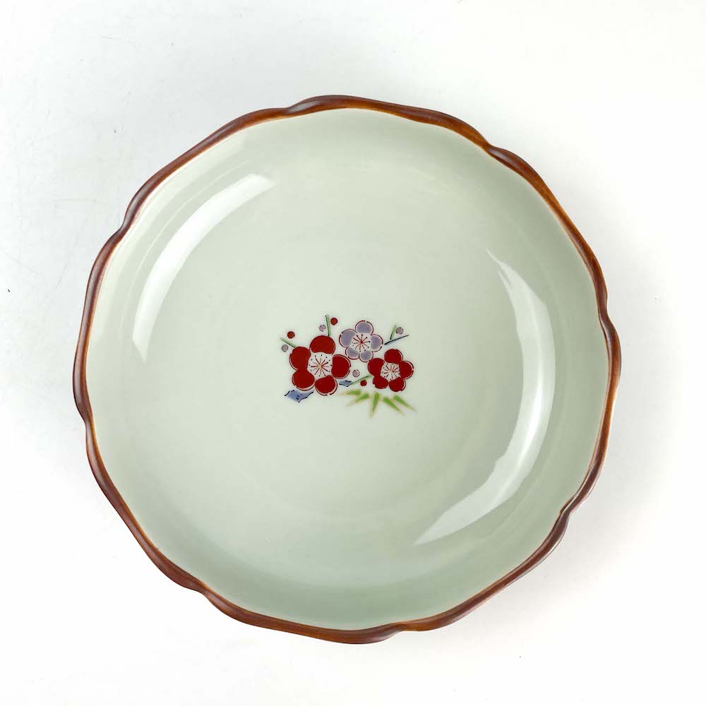 Arita Deep Plate Shochikubai (5.25"D) image 1