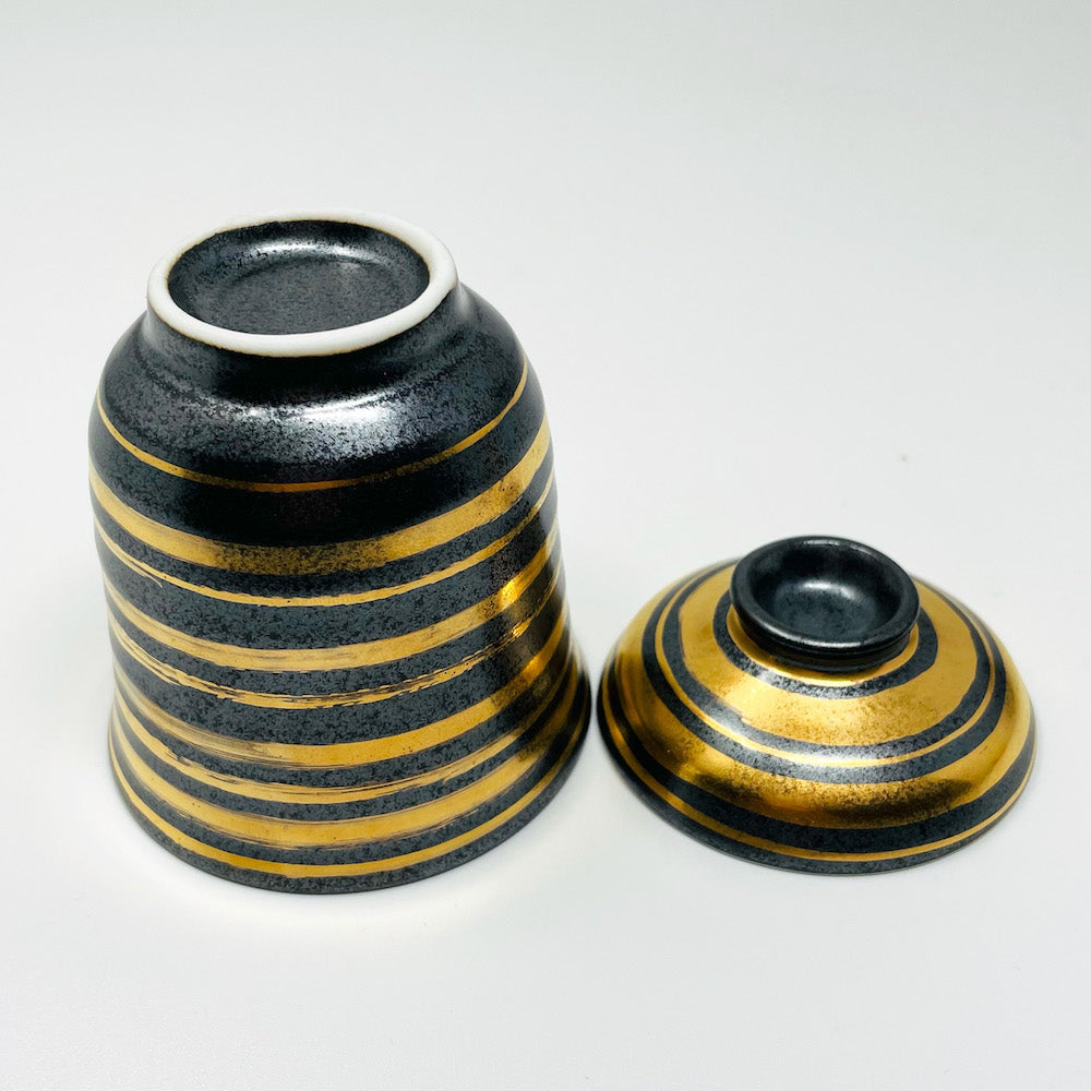 Cov. Soup Bowl Tenmoku Komasuji (4 fl.oz) image 2