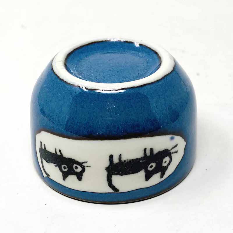 Sake Set 1:2 Cat/Blue image 4