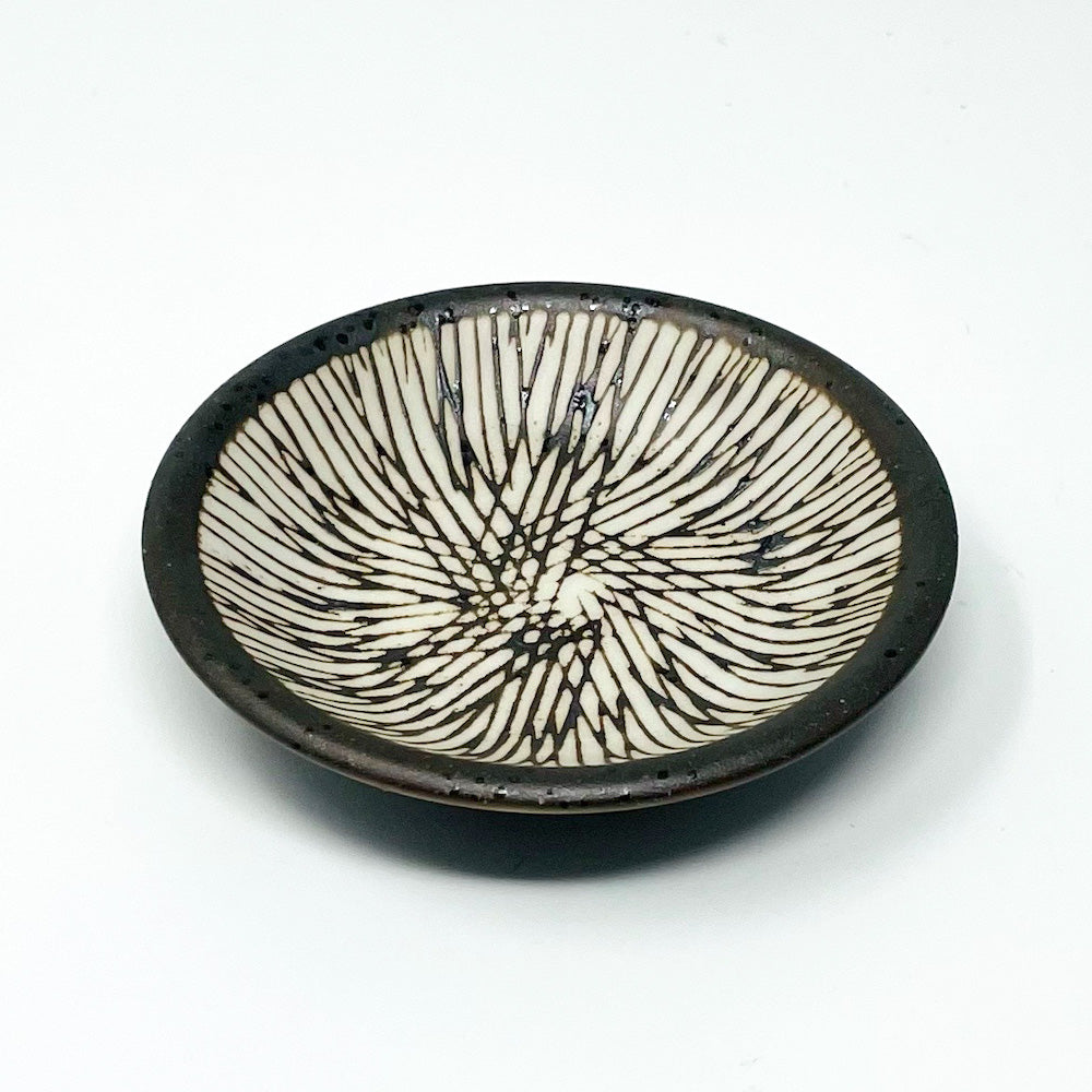 Small Dish Kushime Tenmoku (3"D) image 2