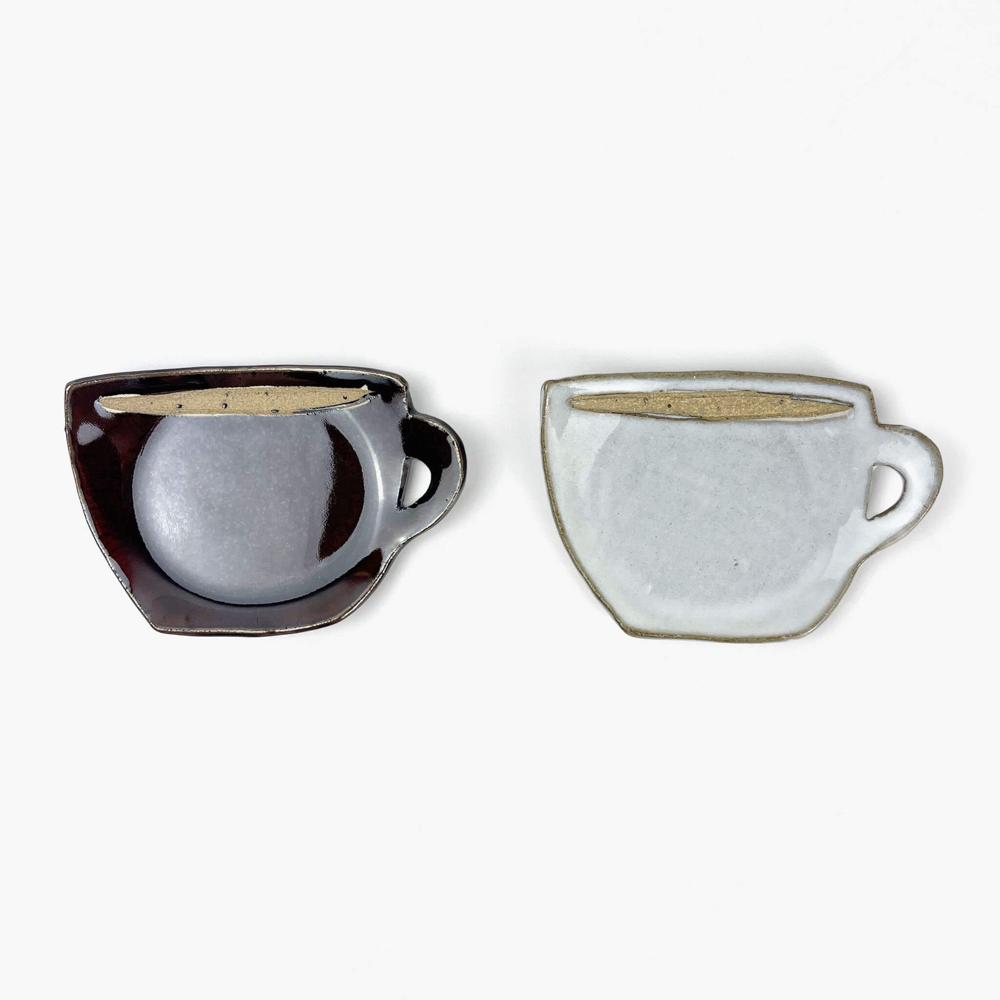 Mamezara Dish Mug Brown (4.25" x 3") by Keishuugama image 6