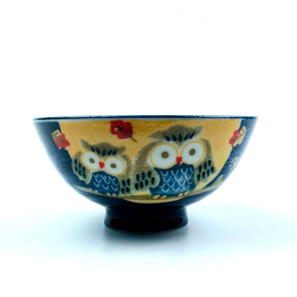 Owl Blue Rice Bowl (4.5"D) image 5