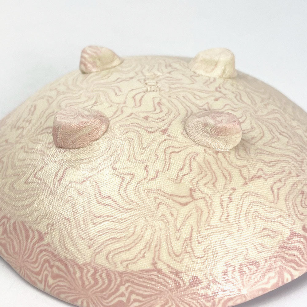Small Footed Dish Nerikomi Kaede Pink (4"D) image 3