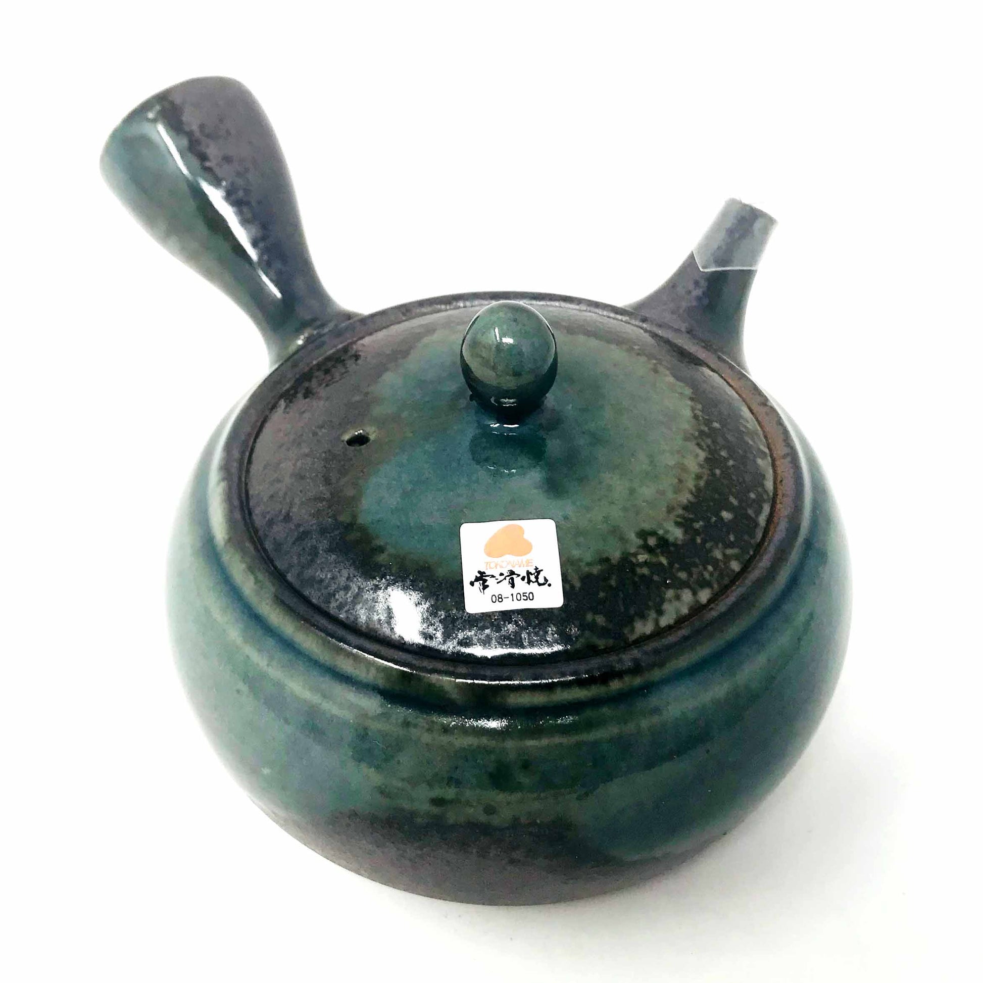 Tokoname Tea Pot 黒灰釉平丸 (380ml) image 1