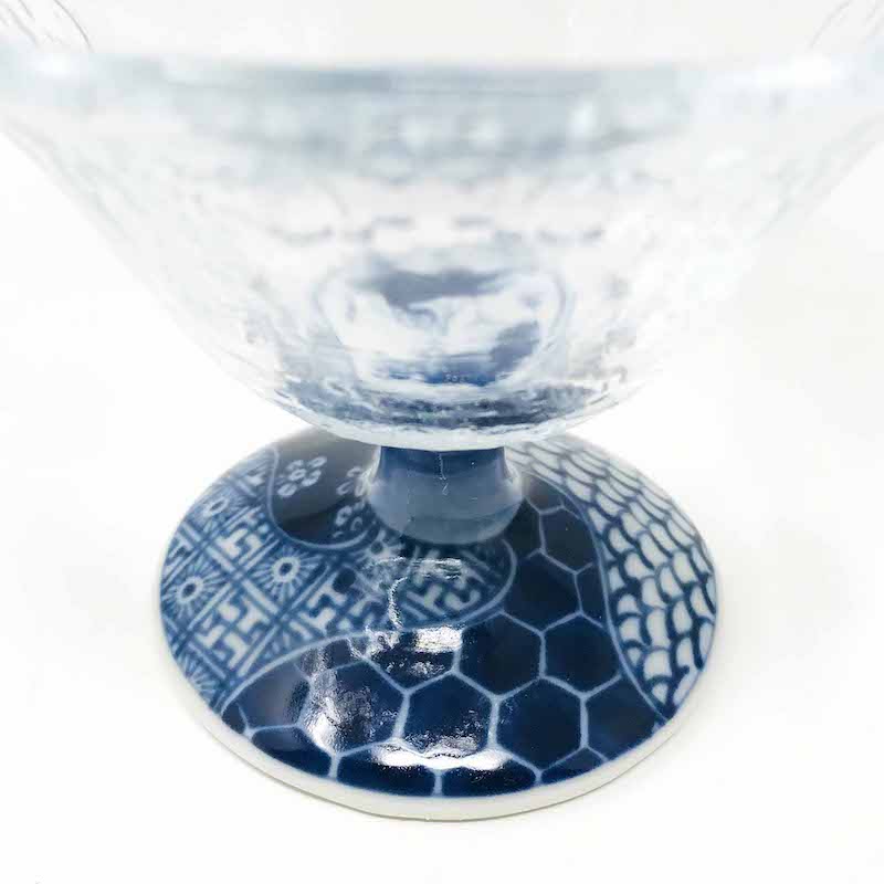 Glass Dessert Cup Blue (4.5"D) image 4
