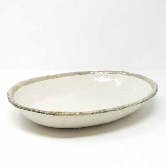 Oval Bowl Shiro Karatsu (11.25" x 9") image 0