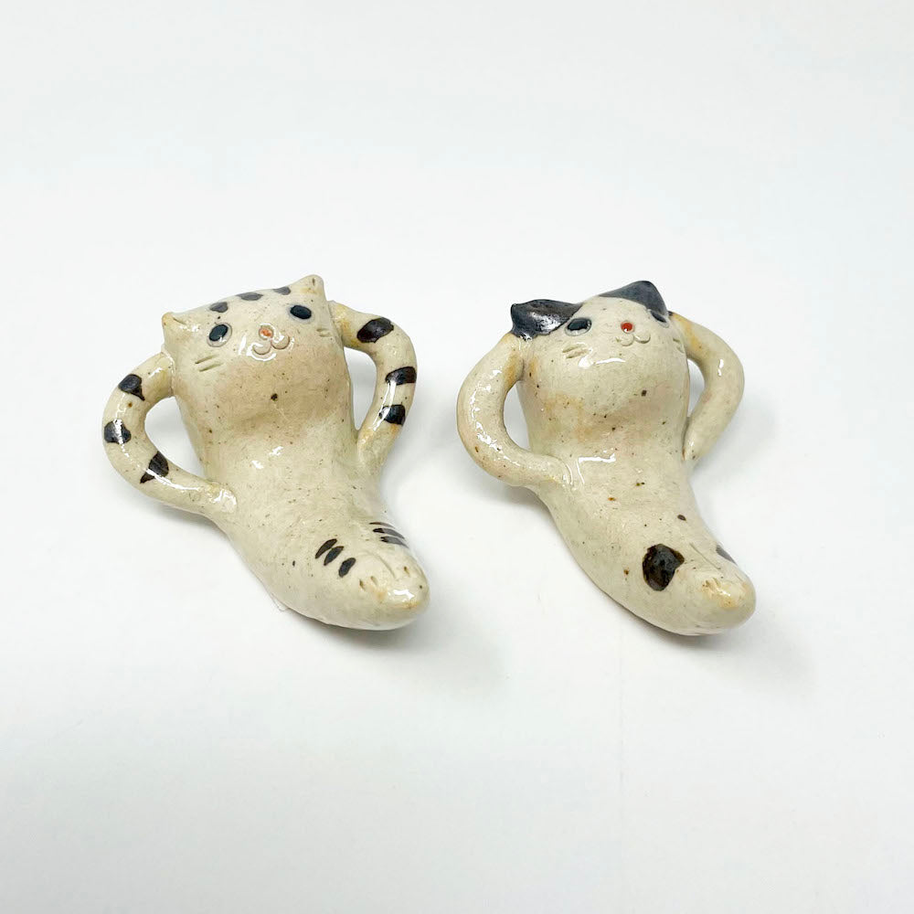 Chopstick Rest Buchi/Tabby Cat (2") image 3