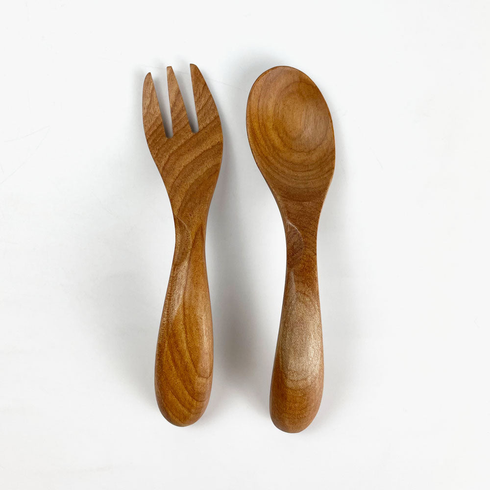 Wooden Fork for kids Sakura (4.75"L) image 1