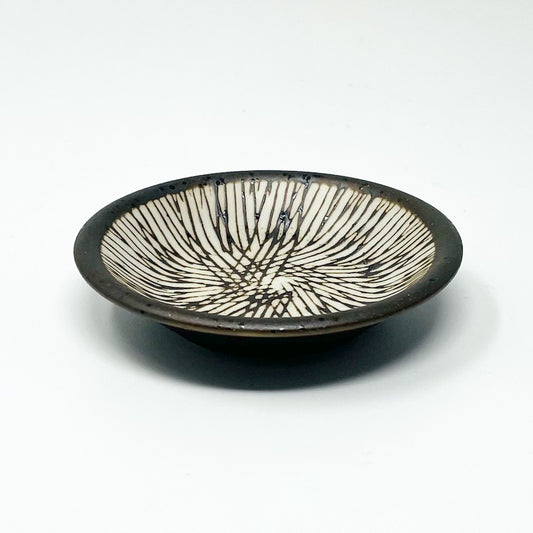 Small Dish Kushime Tenmoku (3"D) image 1