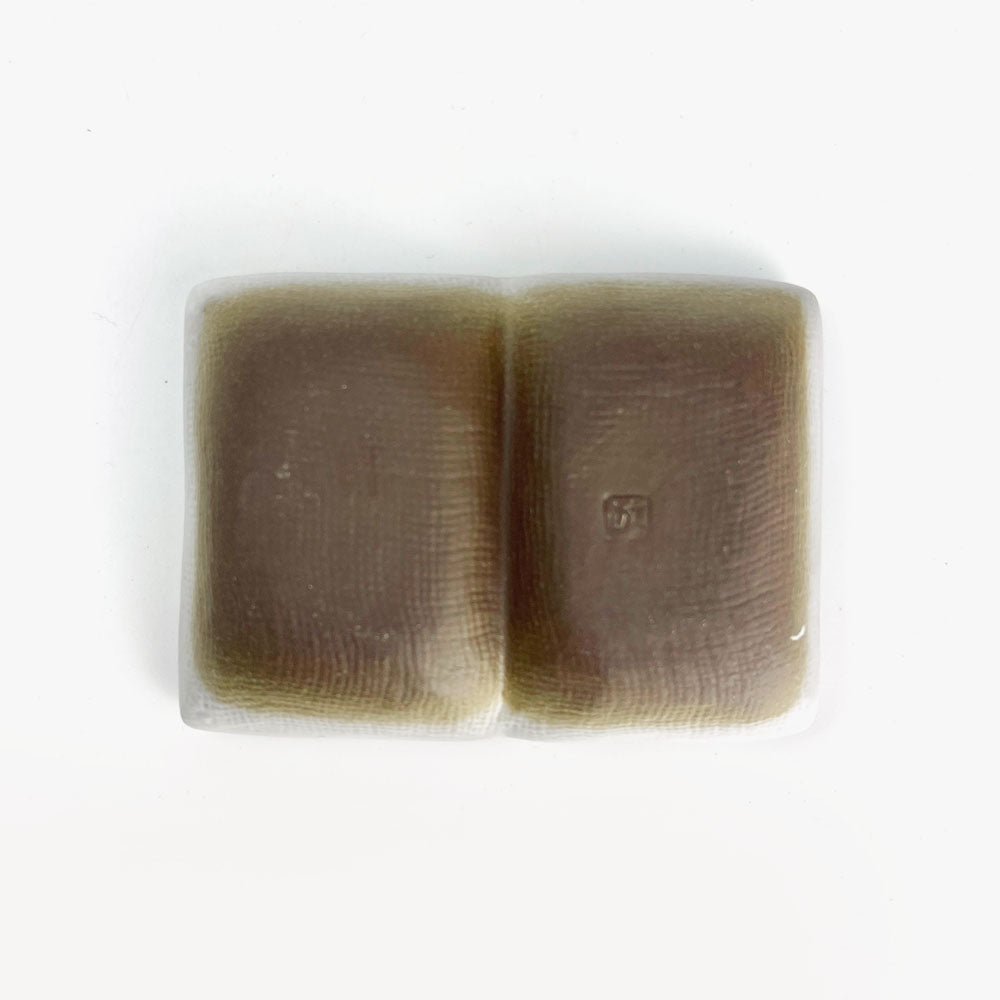 Seto-yaki 2 Divided Dish Unofu (3.5" x 2.5") image 4