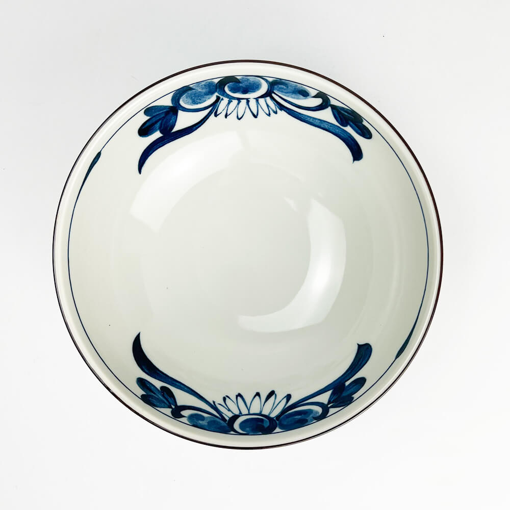 Blue Flower Ramen Bowl (8.25"D) image 3