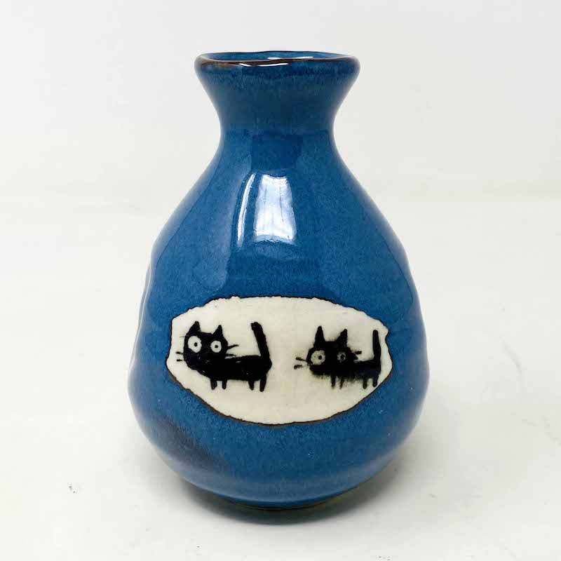 Sake Set 1:2 Cat/Blue image 8
