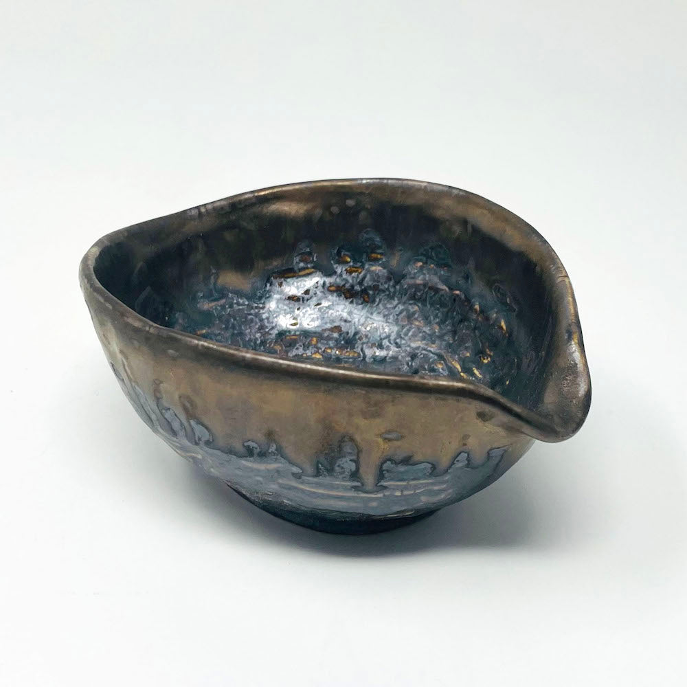 Katakuchi Bowl Kujyaku (4.5"x3.5") image 1