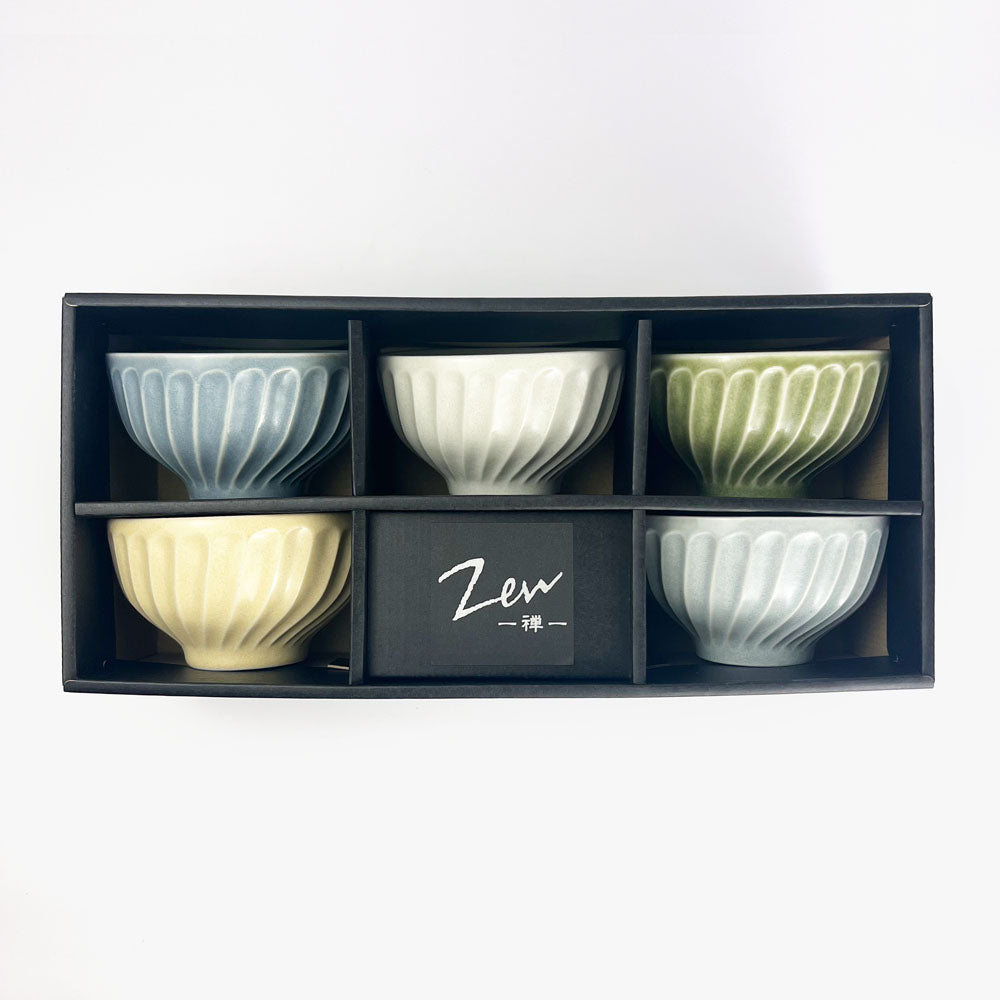 Rice Bowl Set of 5 Emboss Mat (4.5"D) image 1
