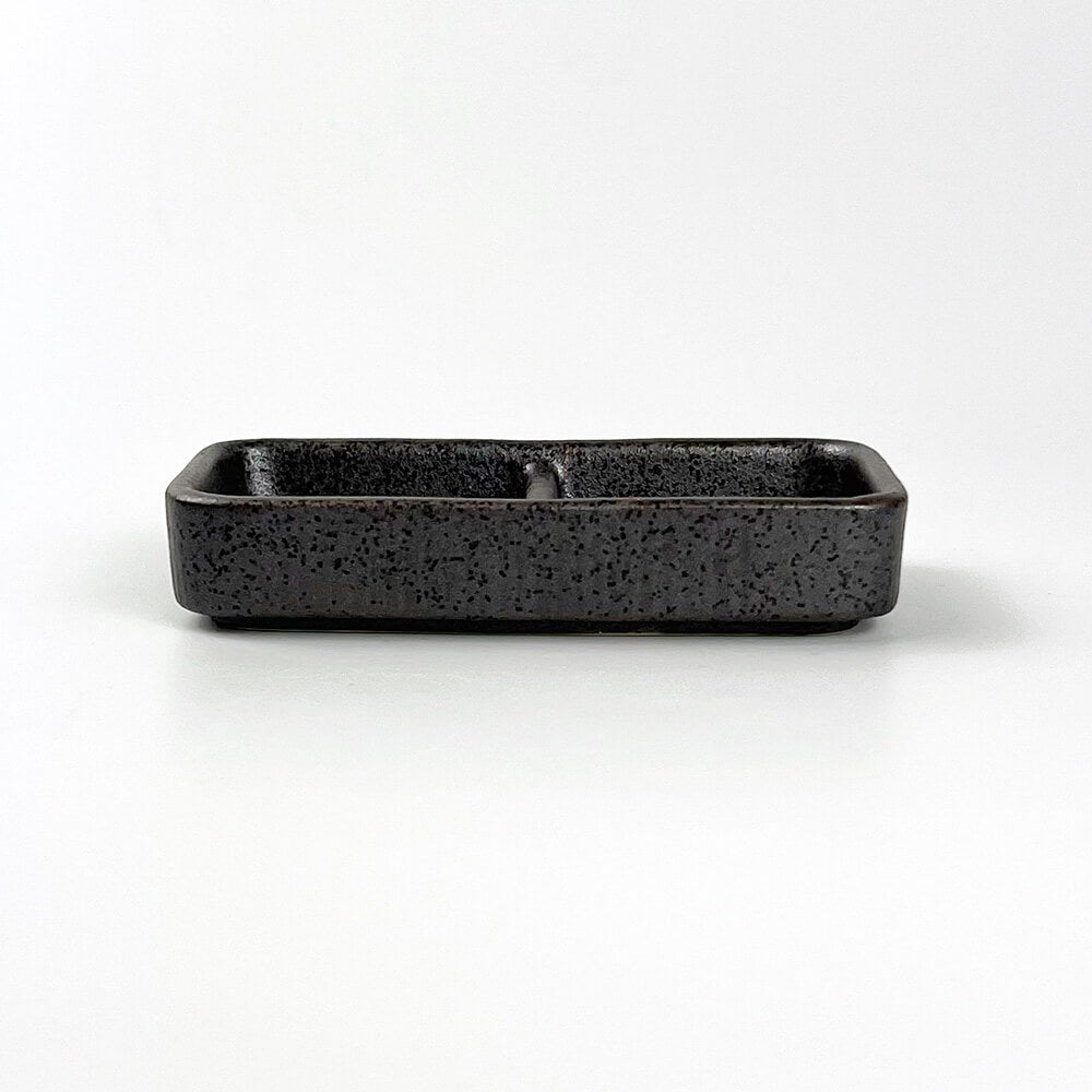 Condiment 2 Div. Dish Black (4.25"x2.25") image 2