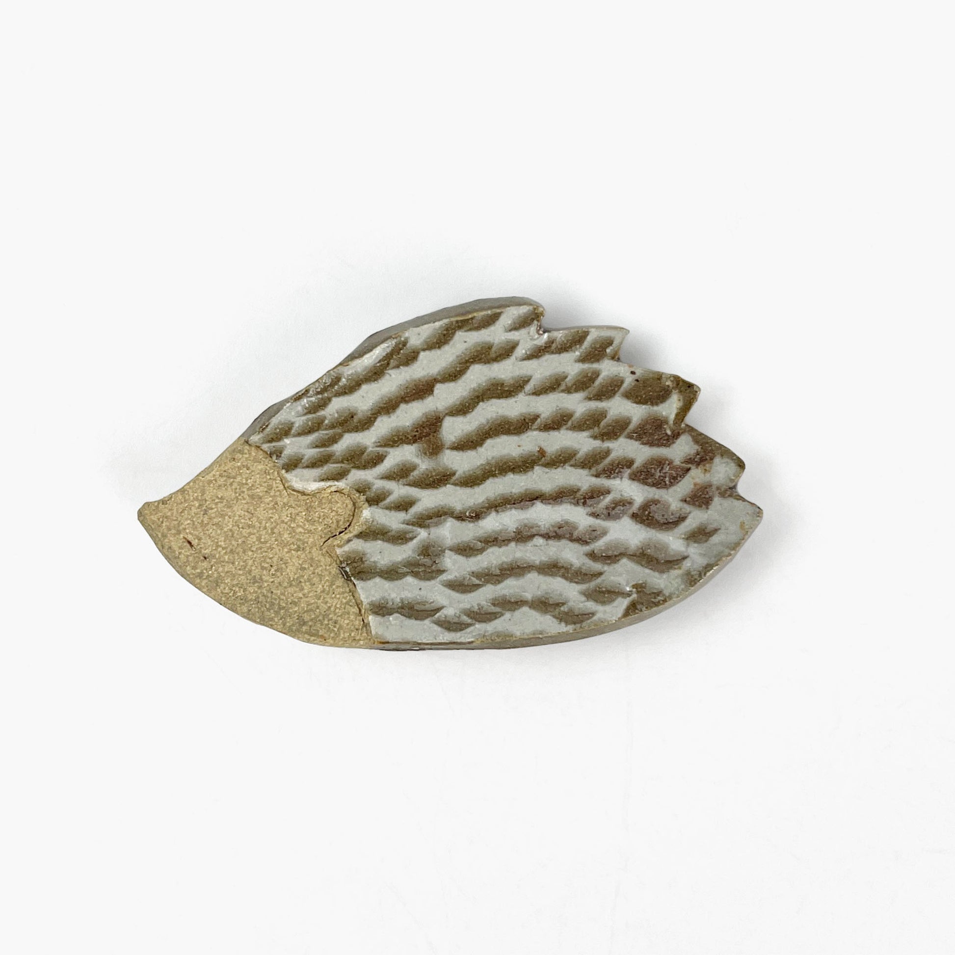 Chopstick Rest Hedgehog White (2.5" x 1.5") by Keishugama image 2