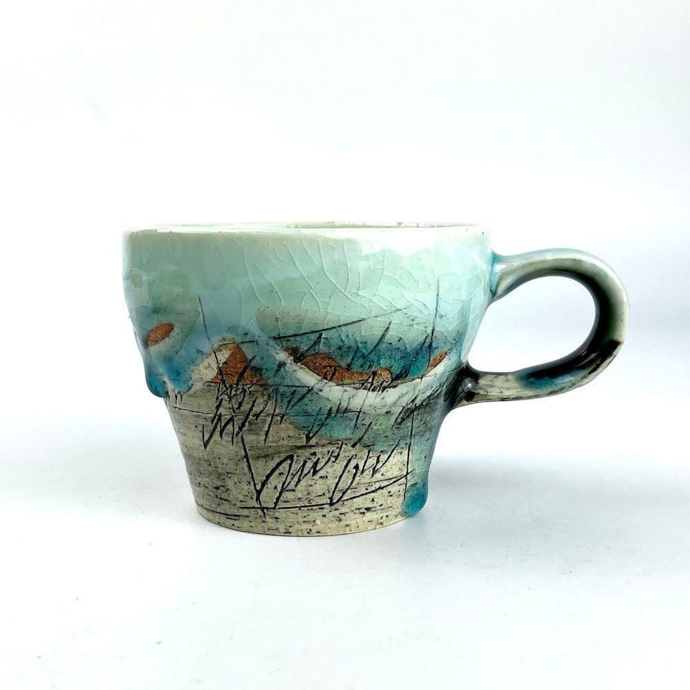 Cup and Saucer Senkoku Blue (5oz) image 7