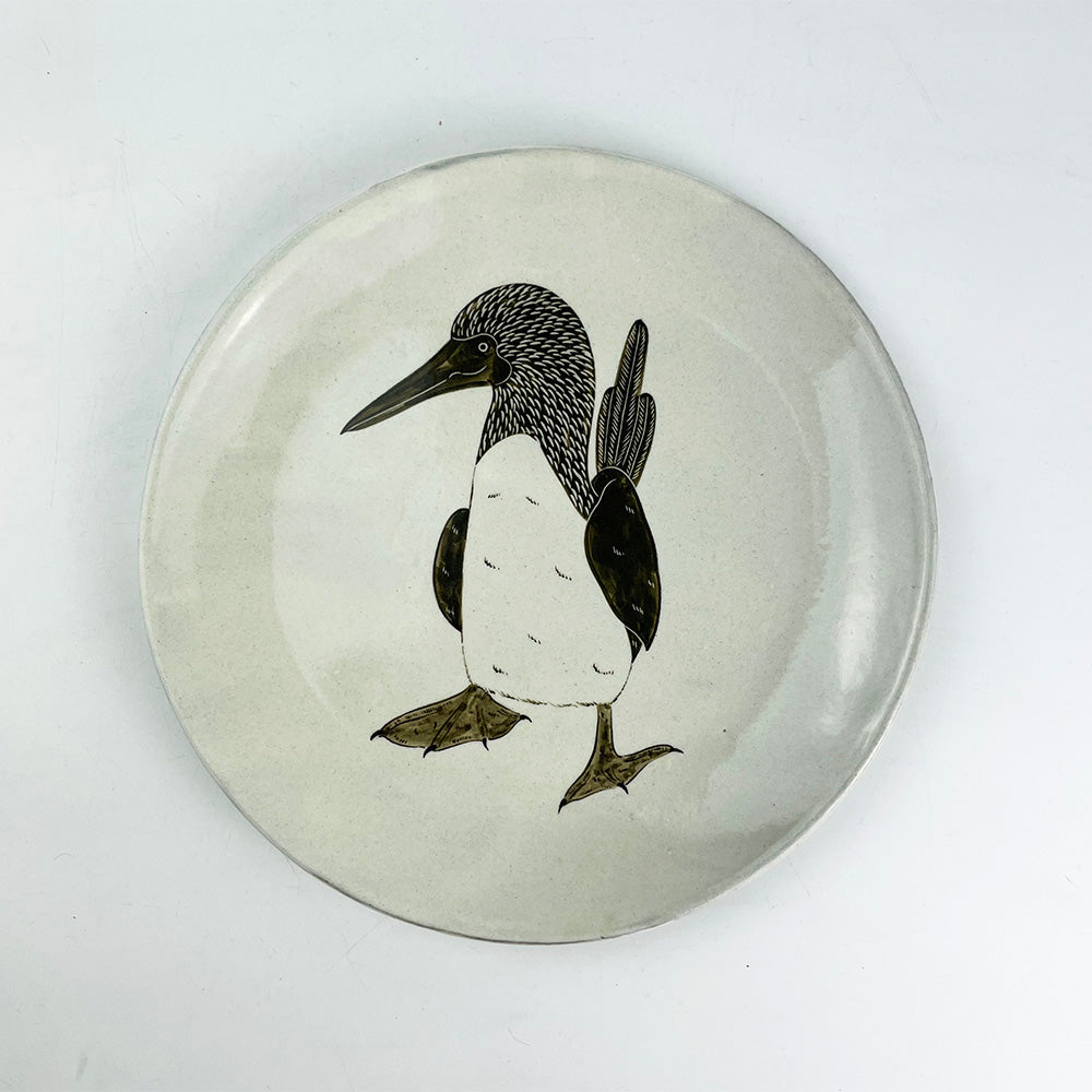 Plate Footed Booby (9"D) by Takunobu Sawada image 0