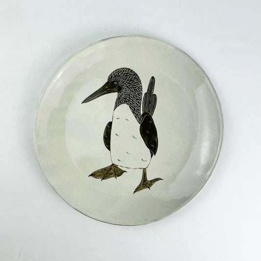 Plate Footed Booby (9"D) by Takunobu Sawada image 0