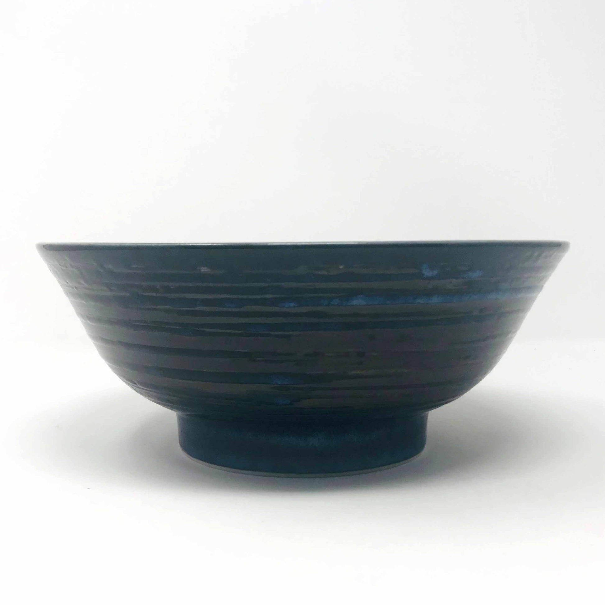 Ramen Bowl Navy Blue Hakeme (8.25″D) image 3
