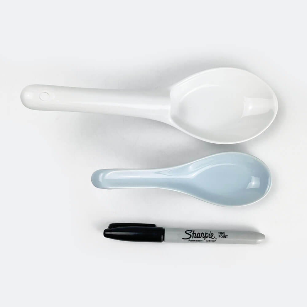 Large Renge Spoon White (8"L) image 3