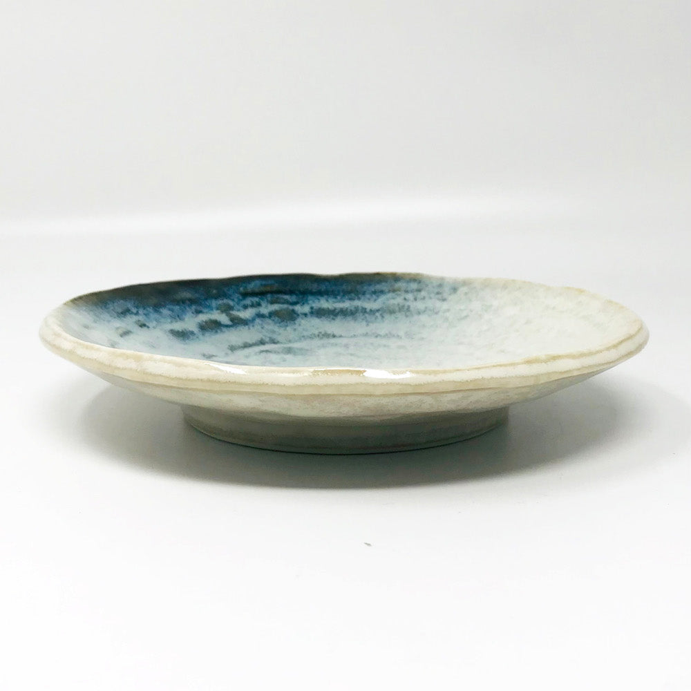 Small Dish Aosabi Nagashi (6.5"D) image 1