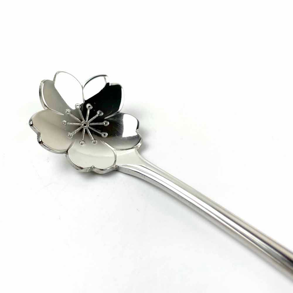 Stainless Spoon Sakura (5"L) image 3