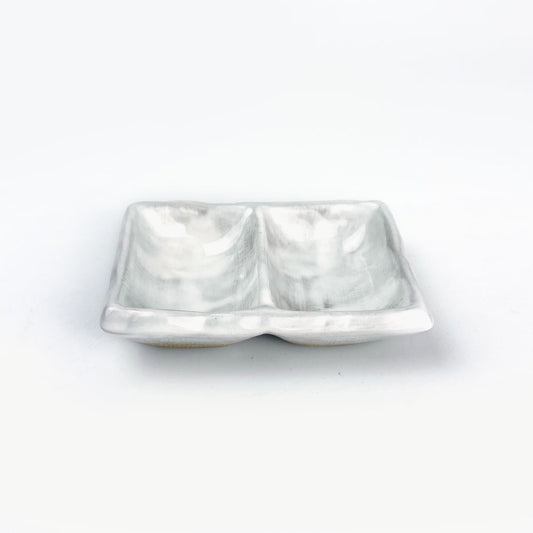 Seto-yaki 2 Divided Dish Unofu (3.5" x 2.5") image 0