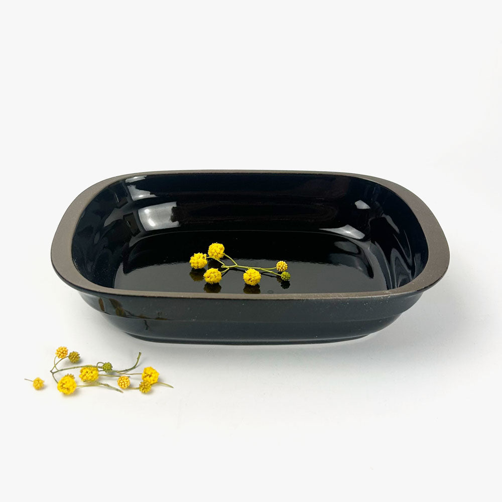 Oven Safe Gratin Dish Black (5" x 7.25") image 0